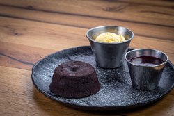 Chocolate lava cake image