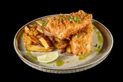 Fish and chips (londonez) cu usturoi si lime image
