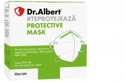 Masca Protectie KN95 FFP2, 4 straturi, set 10 buc, Alba-Dr Albert
