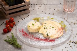 Piept de curcan in sos de brânzeturi,risotto și dovlecel gratinat image