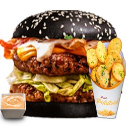 Burger Monster black image