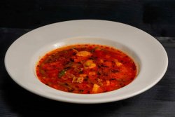 Country style beef soup with vegetables  image