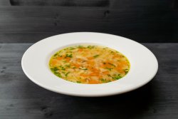 Chicken soup with noodles image