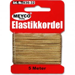 Elastic, snur auriu, 5 m