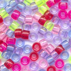 Margele colorate pentru bratari si coliere, 500 buc