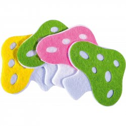 Set ciuperci din fetru, 4 buc