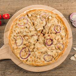 1+1  Pizza Con pollo 30 cm image
