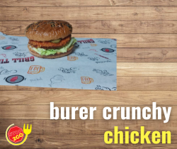 Crunchy chicken burger image