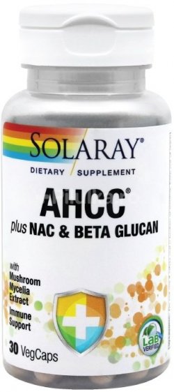 Solaray AHCC plus NAC&BETA Glucan x 30cpr