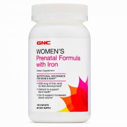 GNC Women`s Prenatal Formula cu fier x 120 tablete