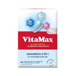 Vitamax Magneziu 3in1 x 30cpr