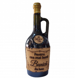 VIN ROȘA BACLIA MERLOT PENTRU CEA MAI BUNA BUNICA DIN LUME