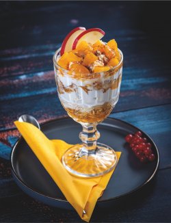 Cinnamon Peach Crunch Yogurt image