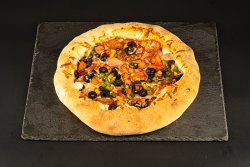 Pizza con Carne cu blat cheesy 28 cm image