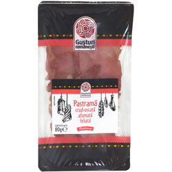 Gusturi romanesti, Pastrama crud-uscata afumata feliata 80g