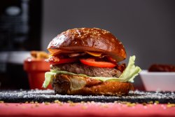Premium Roma bacon cheeseburger image