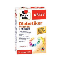 Doppelherz Aktiv Diabetiker Vitamine si Minerale, 30 cpr, Queisser..