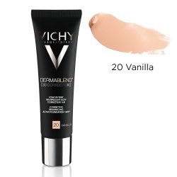 Fond de ten corector cu acțiune de nivelare 16h DermaBlend 3D Correction, Nuanța 20 Vanilla, 30 ml, Vichy