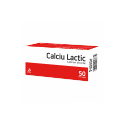Calciu Lactic, 50 comprimate, Biofarm