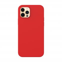 Capac protecție spate Silicon Slim Pentru Iphone 12 Pro Max - Rosu