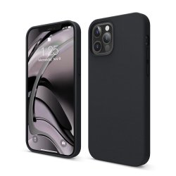 Capac protecție spate Silicon Soft Pentru Iphone 12/12 Pro - Negru