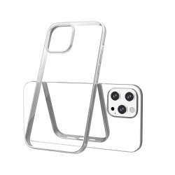 Capac protecție spate Tpu Electro Pentru Iphone 12 Pro Max - Argintiu