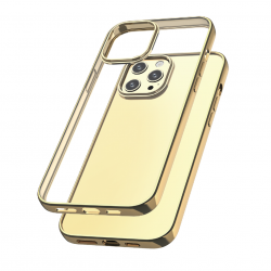 Capac protecție spate Tpu Electro Pentru Iphone 12 Pro Max - Auriu