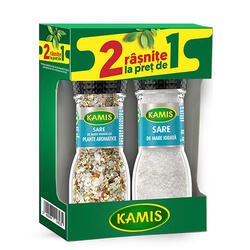Kamis Râșniță Sare Mare90G+Sare Plante