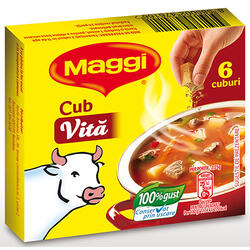 Maggi Cub Cu Gust De Vită 54 g
