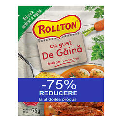Rollton Bază Manc Gust Pui 75G(1+1-75%)