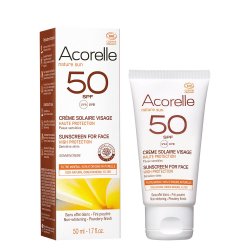 Acorelle - Crema bio protectie solara fata SPF 50 - 50ml