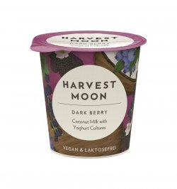 Harvest Moon – BIO IAURT VEGAN CU FRUCTE NEGRE PE BAZĂ DE COCOS FĂRĂ ZAHĂR 125 GR