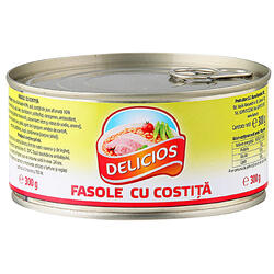 Delicios Fasole Cu Costiță 300G