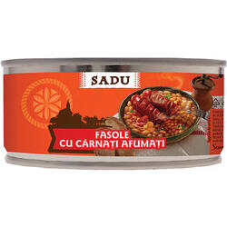Sadu Fasole Cu Cârnați Afumați 400G