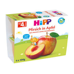 Hipp Bio Gustare Mere&Piersici 4L 4X100G