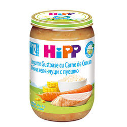 Hipp Bio Meniu Curcan Cu Legume 12L 220 g