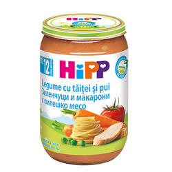 Hipp Bio Meniu Pui Cu Leg&Tăiței12L 220G