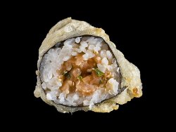 Spicy salmon tempura maki image
