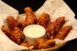Chicken wings ranch sauce image