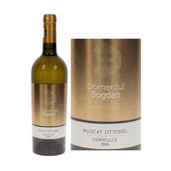Domeniul Bogdan Muscat Ottonel Vin alb demidulce bio 0.75 l