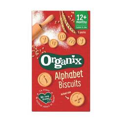 Organix Bio biscuiti ecologici alfabet peste 12 luni 5 x 25 g