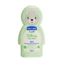 On Line Fruit Jellies 3 in 1 gel de dus hidratant 350 ml