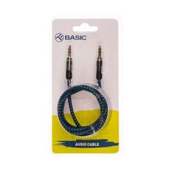 Tellur Basic cablu audio jack-jack 3.5 mm albastru 1 m