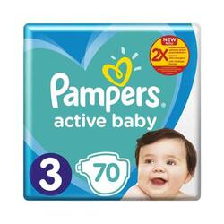 Pampers Active Baby Maxi Pack Plus nr.3 scutece bebelusi 6-10 kg 70 bucati