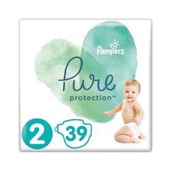 Pampers Pure nr.2 scutece bebelusi 4-8 kg 39 bucati