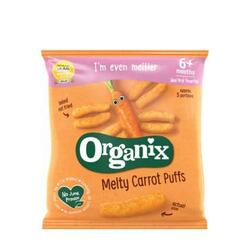 Organix Bio snack ecologic din porumb cu morcovi peste 6 luni 20 g