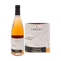 Cricova Orasul Subteran Cabernet Sauvignon vin rose sec 12.5% alcool 0.75 l