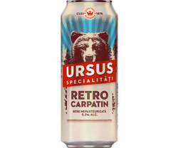 Ursus Retro bere blonda nepasteurizata 5.3% alcool doza 0.5 l