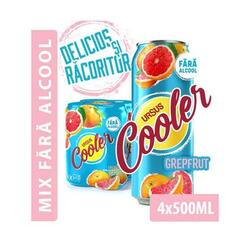 Ursus Cooler Grepfrut Fara Alcool doza 4 x 500 ml