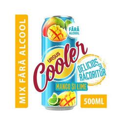 Ursus Cooler Mango si Lime Fara Alcool doza 500 ml